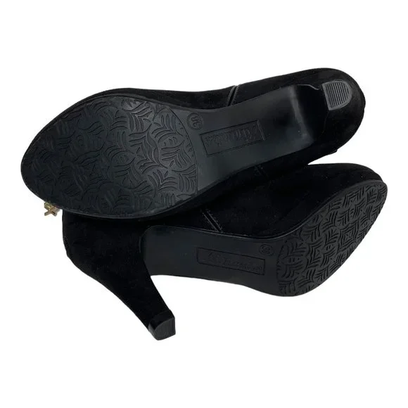 Xti Womens Ankle Boots Black Suede Size 7 - Picture 9 of 10